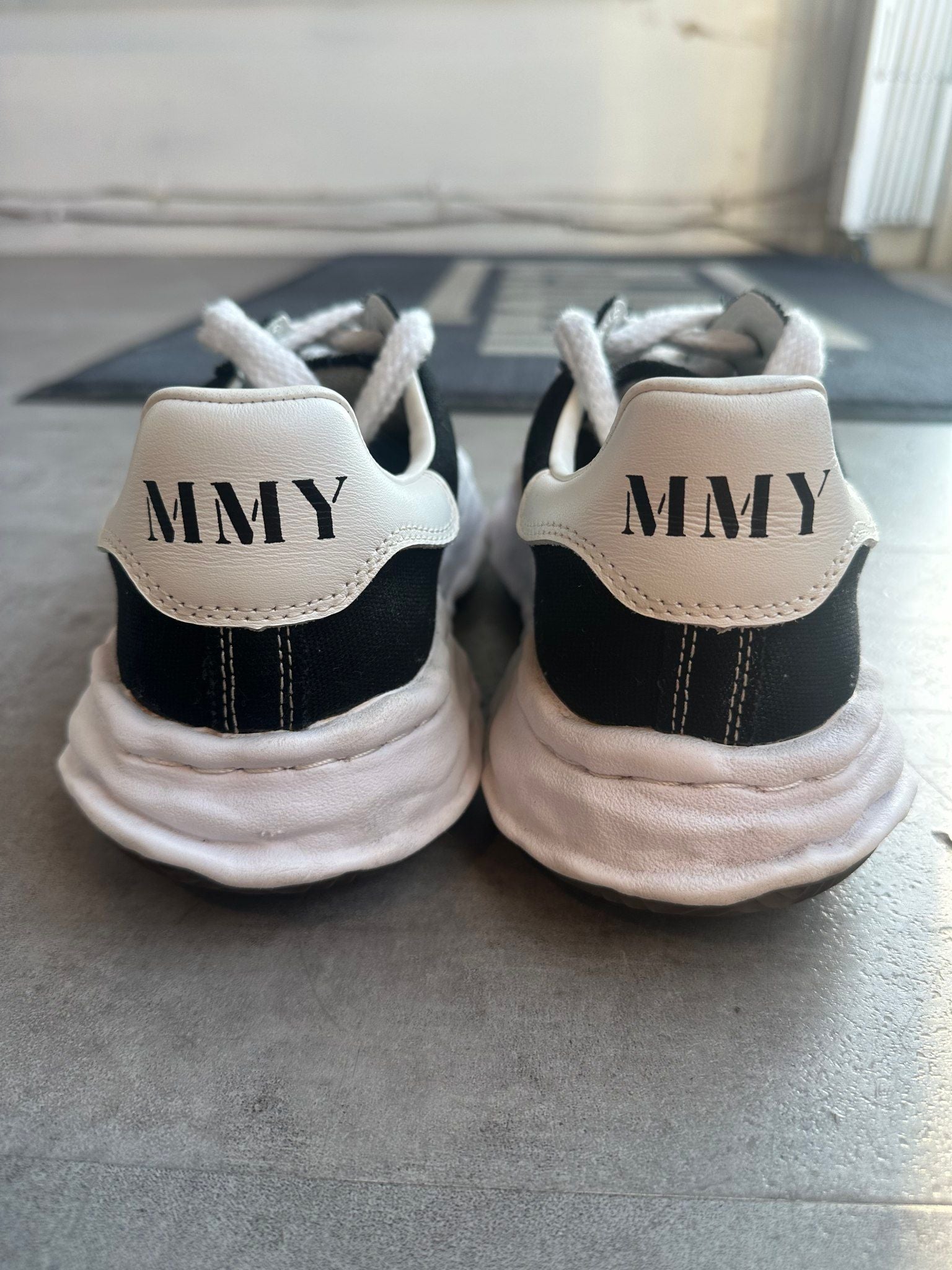 Maison Mihara Yasuhiro Blakey OG Sole Canvas Low Black - Pre-Owned Size 10 (No original box)