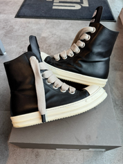 Rick Owens SSENSE Exclusive Black KEMBRA PFAHLER Edition Jumbo Lace Sneakers (Preowned Size 44)