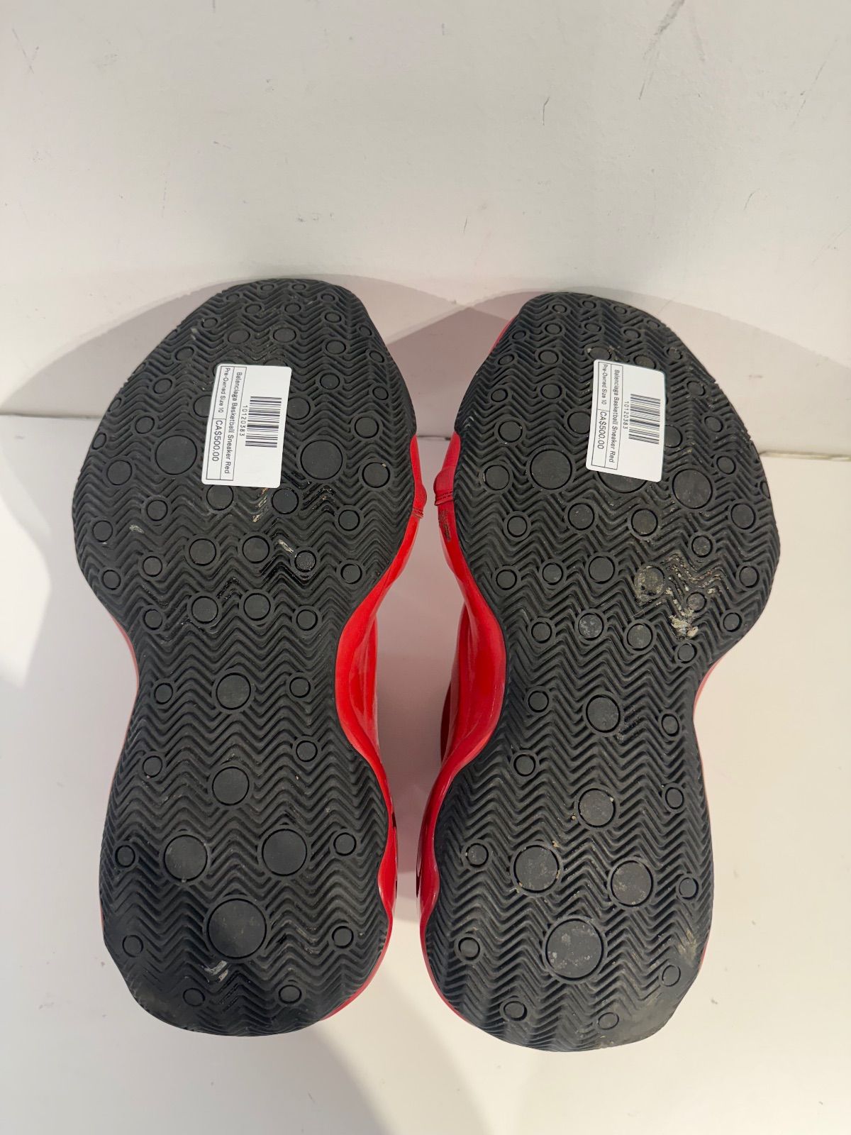 Balenciaga Basketball Sneaker Red - Pre-Owned Size 10 (No original box)