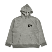 Chrome Hearts Triple Cross Nylon CH Logo Hoodie Grey