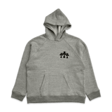Chrome Hearts Triple Cross Nylon CH Logo Hoodie Grey
