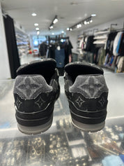 Louis Vuitton LV Trainer Black Monogram Denim - Lightly Used Size 10.5