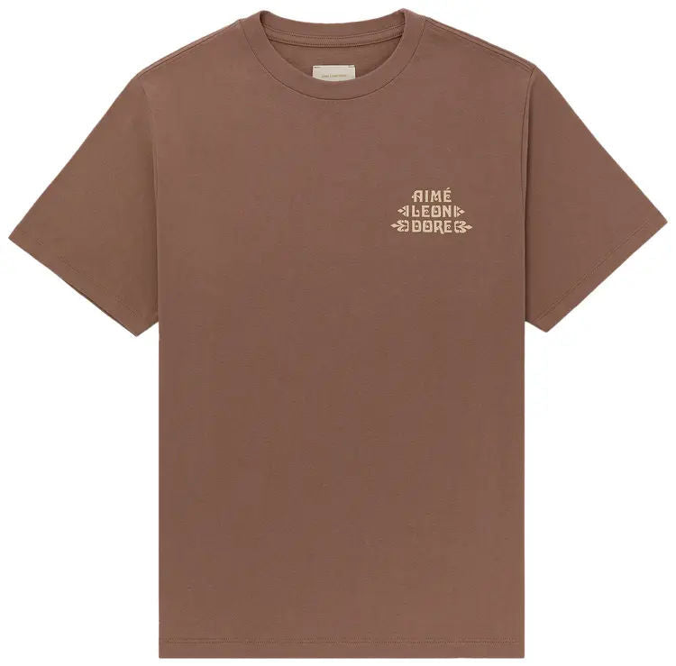 Aime Leon Dore Fleur Logo Tee Brown