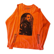 Post Malone Hollywood's Bleeding L/S T-Shirt Orange (Preowned) - Pre-Owned