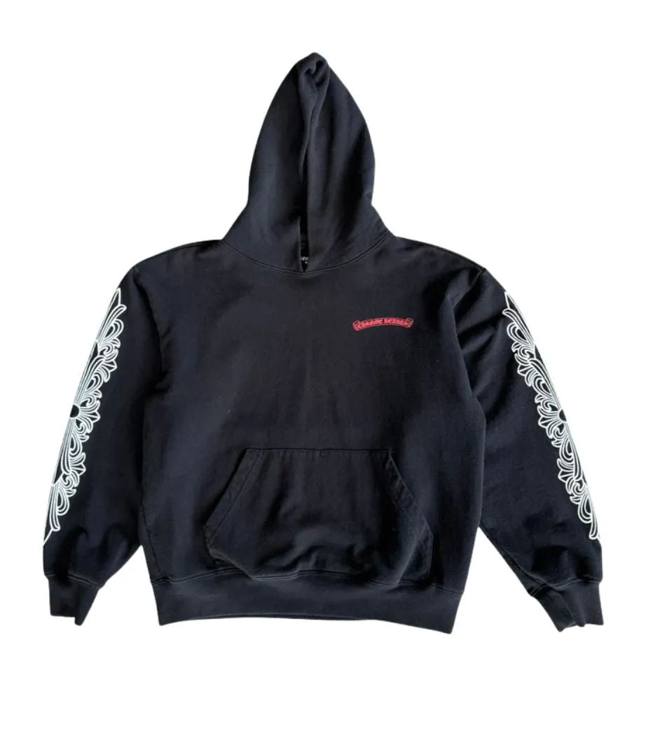Chrome Hearts Matty Boy Chomper Floral Hoodie Black - Pre-Owned Size L