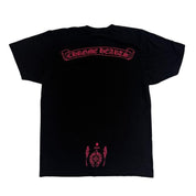 Chrome Hearts Foti Miss Lerlene Scroll Logo T-Shirt Black/Pink - Pre-Owned Size M