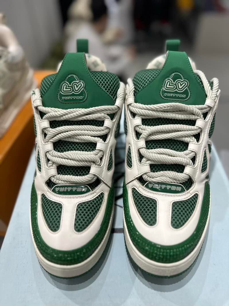 Louis Vuitton LV Skate Sneaker Green White - Pre-Owned Size LV9.5/11M