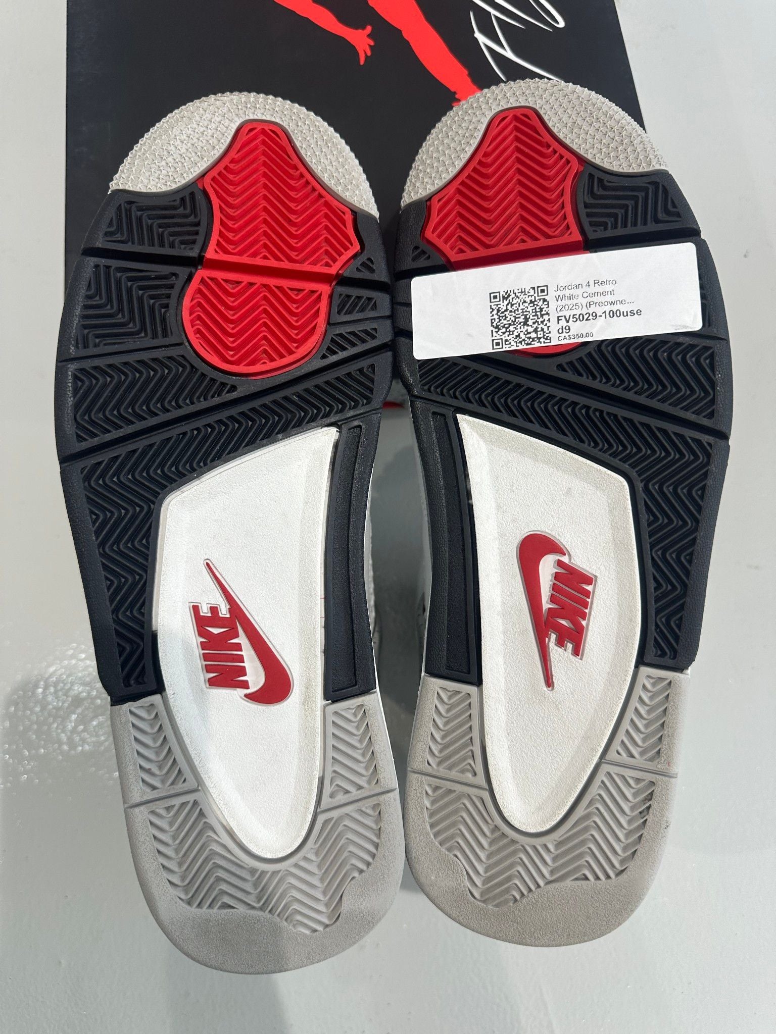 Jordan 4 Retro White Cement (2025) - Pre-Owned Size 9