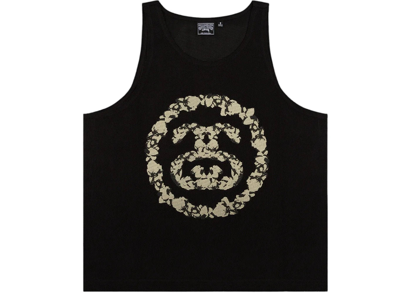 Denim Tears x Stussy Double S Wreath Gym Tank Black