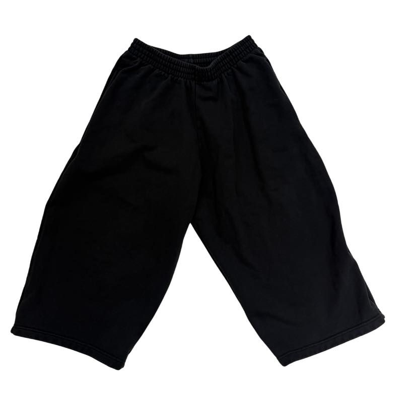 Balenciaga Baggy Long Shorts Washed Black - Pre-Owned Size M
