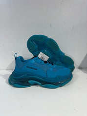 Balenciaga Triple S Clear Sole Teal Blue - Pre-Owned Size 9 (No original box)
