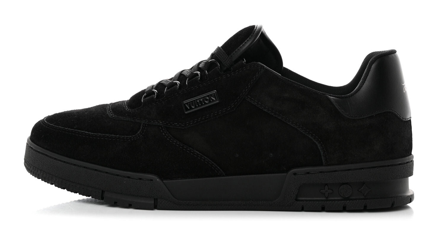 Louis Vuitton Uniform LV Trainer Black Suede