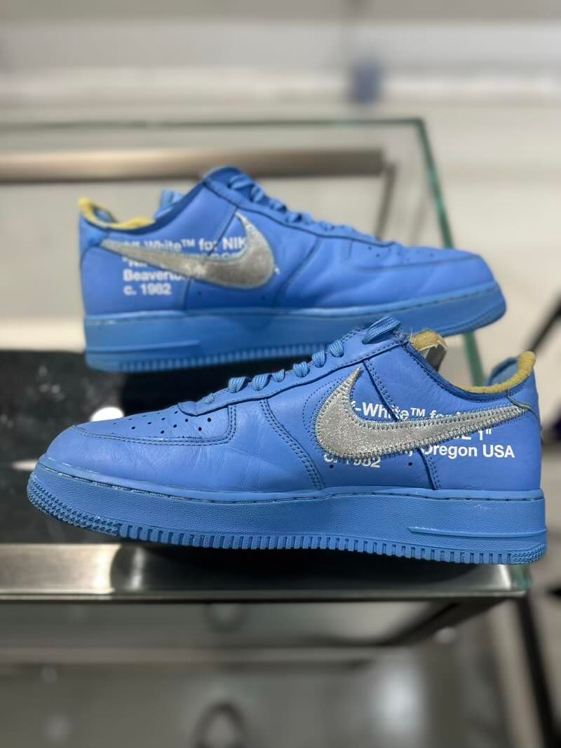 Nike Air Force 1 Low Off-White MCA University Blue - Pre-Owned Size 10 (No original box)
