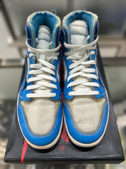 Jordan 1 Retro High Off-White University Blue - Pre-Owned Size 9.5