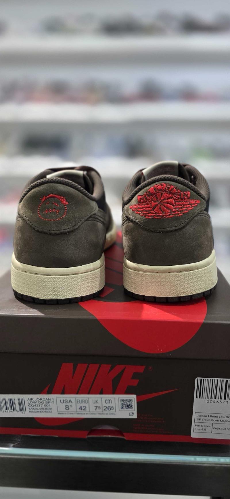 Jordan 1 Retro Low OG SP Travis Scott Mocha - Pre-Owned Size 8.5