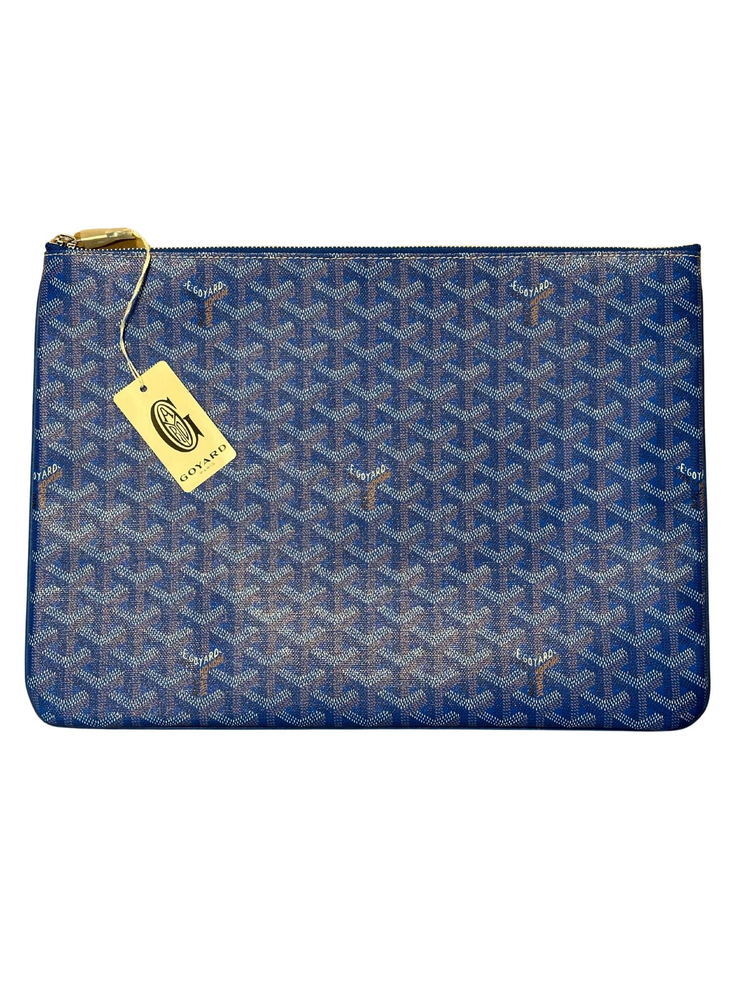 Goyard Senat Pouch GM Sky Blue (Lightly Used) - Pre-Owned