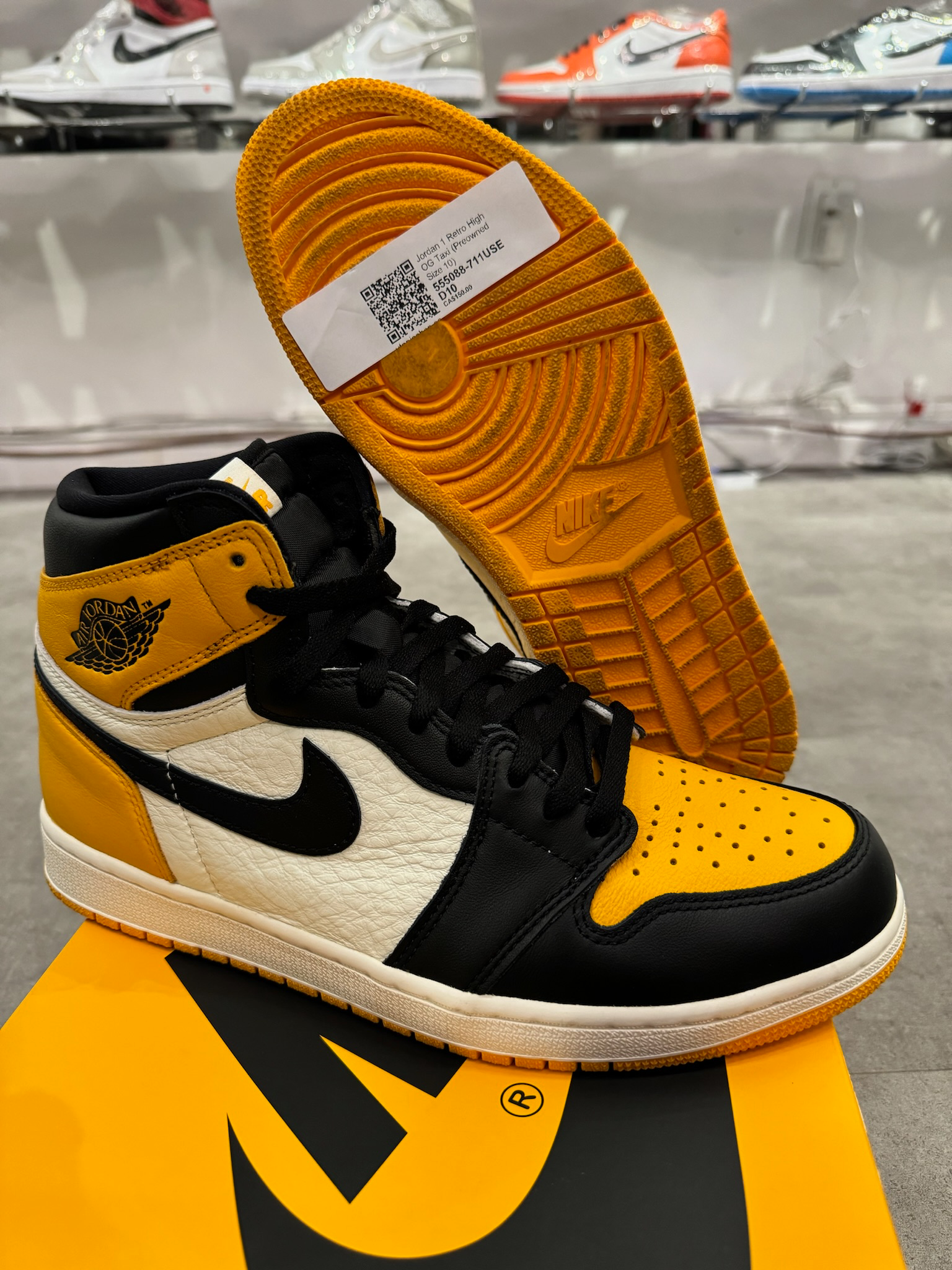 Jordan 1 Retro High OG Taxi (Preowned Size 10)