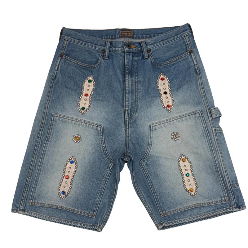 Kapital Gem Studded Denim Shorts - Lightly Used Size 34