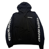 Chrome Hearts Scroll Logo Pullover Hoodie Black - Lightly Pre-Owned Size L