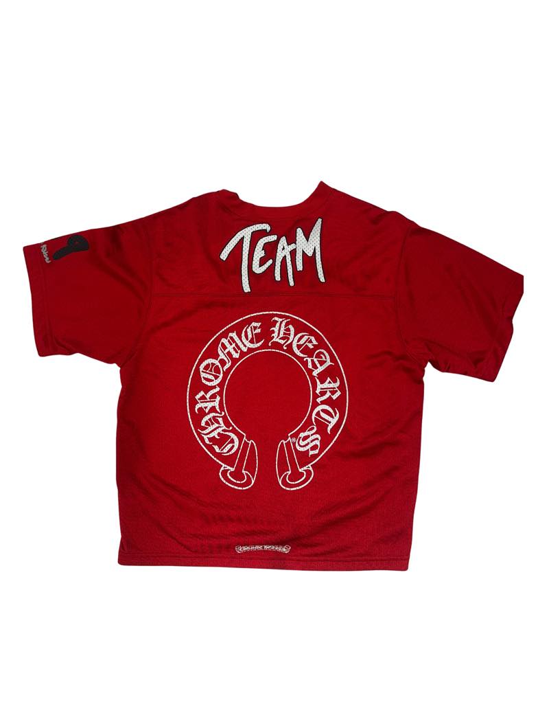 Chrome Hearts x Matty Boy PPO Form Team Mesh Warm Up Jersey T-Shirt Red - Lightly Pre-Owned Size M