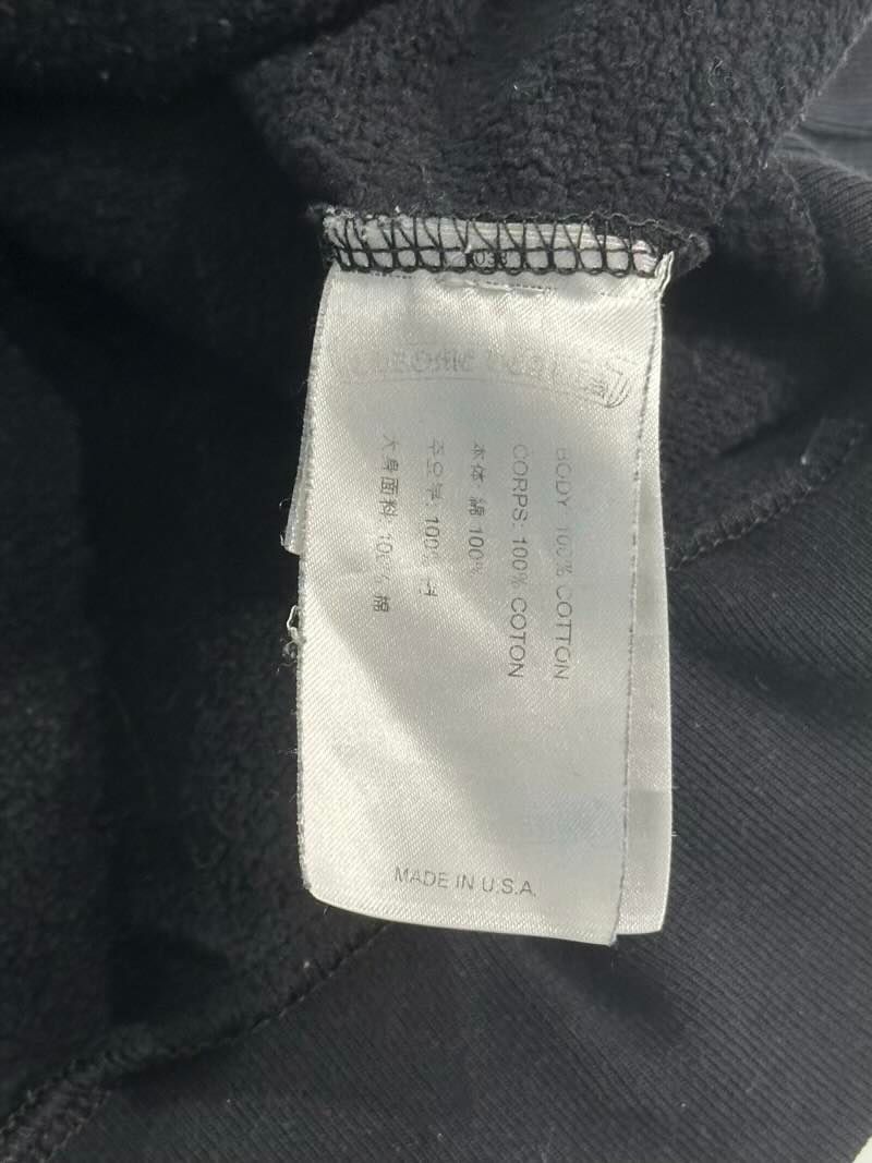 Chrome Hearts  T-Bar Logo Shoulder Pullover Hoodie Black - Pre-Owned Size L