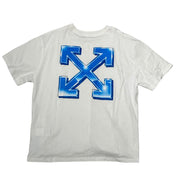 OFF-WHITE Metal Arrows T-Shirt White/Blue - Lightly Pre-Owned Size XL