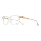 Chrome Hearts Cox Ucker Crystal Gold Clear Glasses