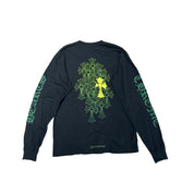 Chrome Hearts Green Cemetery L/S T-Shirt Black (Lightly Used Size XXL) - Pre-Owned