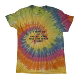 Travis Scott Lollapalooza Astroworld Fest T-Shirt Tie-Dye - Pre-Owned Size M