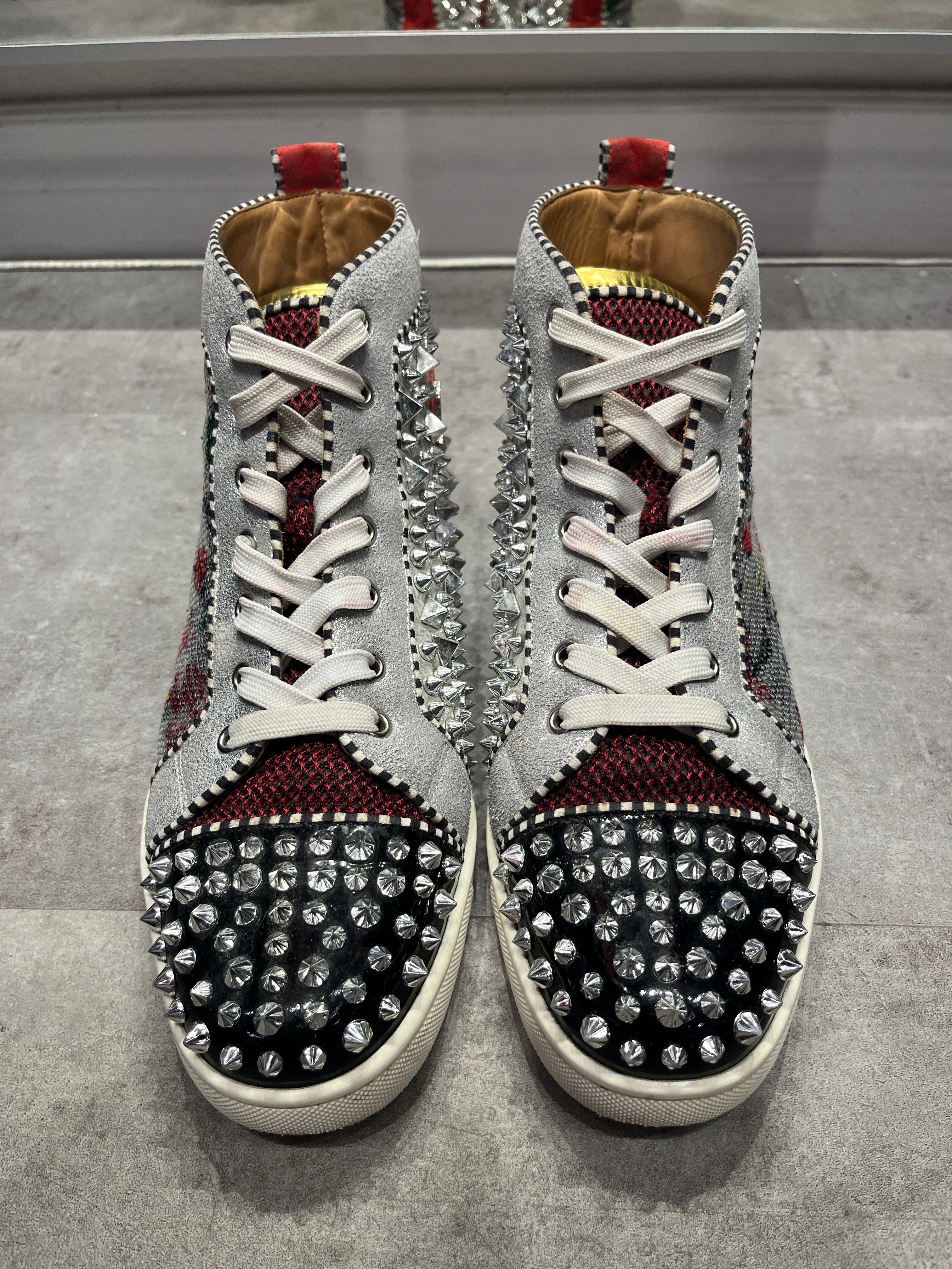Christian Louboutin No Limit F18 High Top Trainers - Pre-Owned Size 10 (No original box)