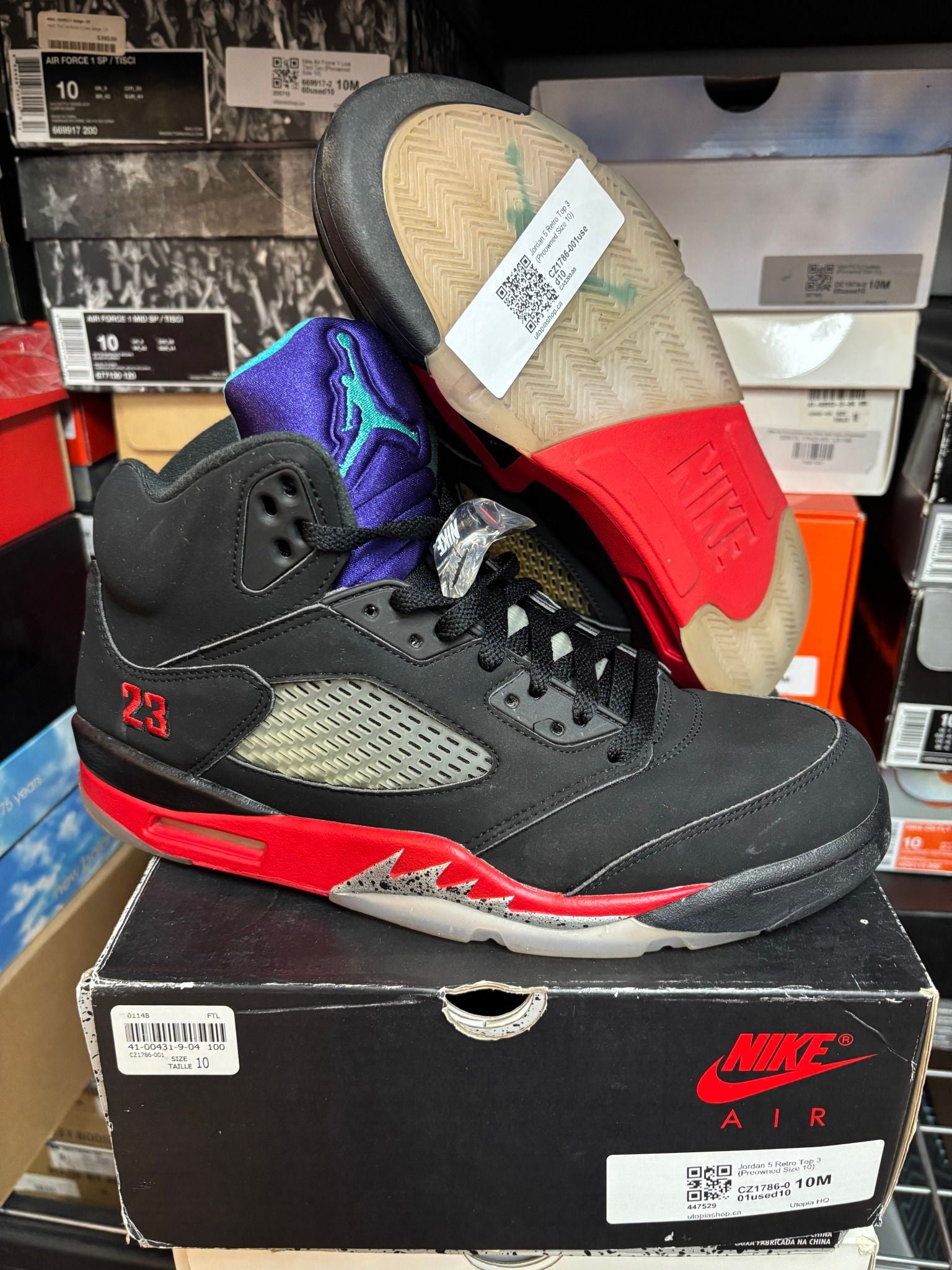 Jordan 5 Retro Top 3 - Pre-Owned Size 10