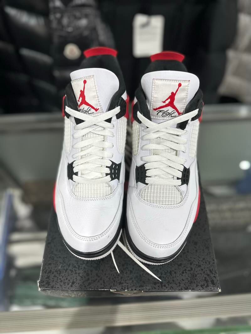 Jordan 4 Retro Red Cement - Lightly Pre-Owned Size 9