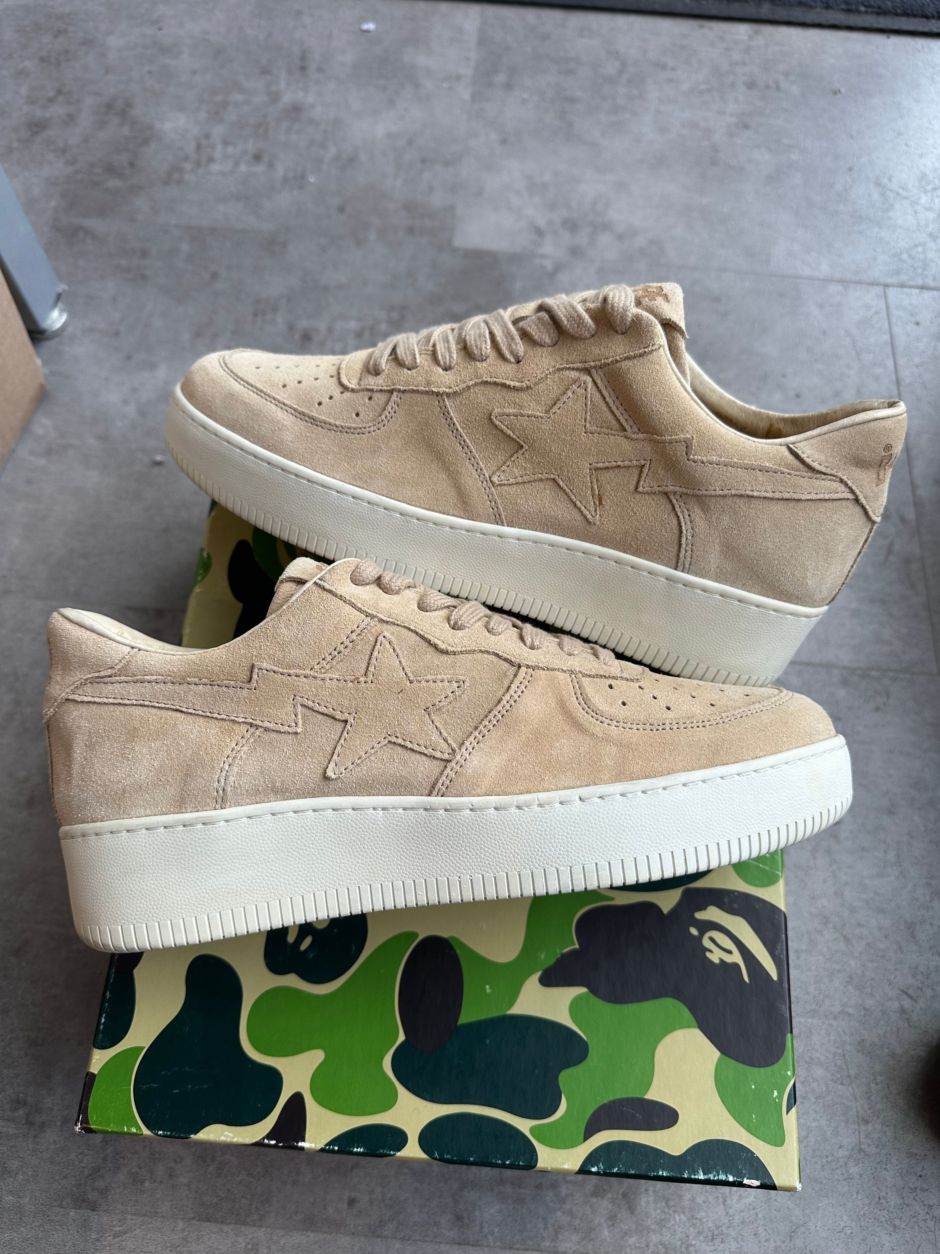 A Bathing Ape Bape Sta Low Ronnie Fieg Fiegsta Sand - Pre-Owned Size 39