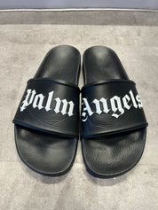 Palm Angels Pool Slides Black - Pre-Owned Size 10 (No original box)