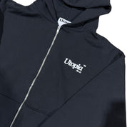 Utopia OG Zip-Up Hoodie Black