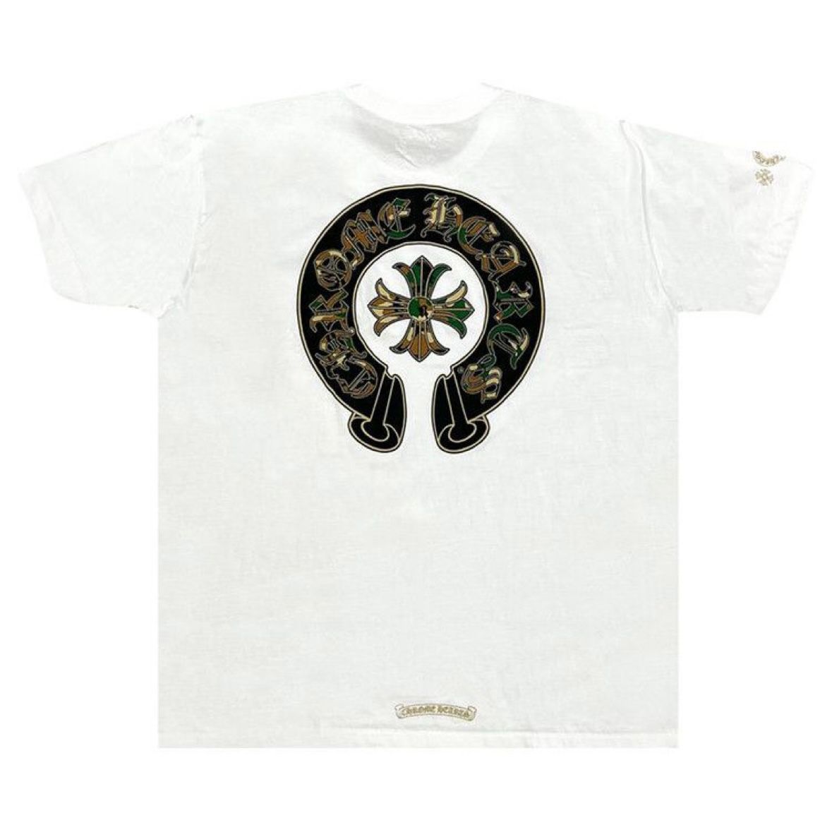 Chrome Hearts Camo Triple Cross Horseshoe T-Shirt White