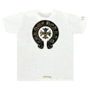 Chrome Hearts Camo Triple Cross Horseshoe T-Shirt White