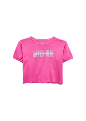 Chrome Hearts x Dipped In Blue Cropped T-Shirt Pink