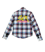 Chrome Hearts Matty Boy Sex Records Cross Patch Flannel - Pre-Owned Size S