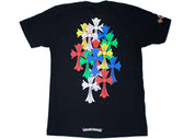 Chrome Hearts Multi Color Cross Cemetery T-shirt Black - Pre-Owned Size L