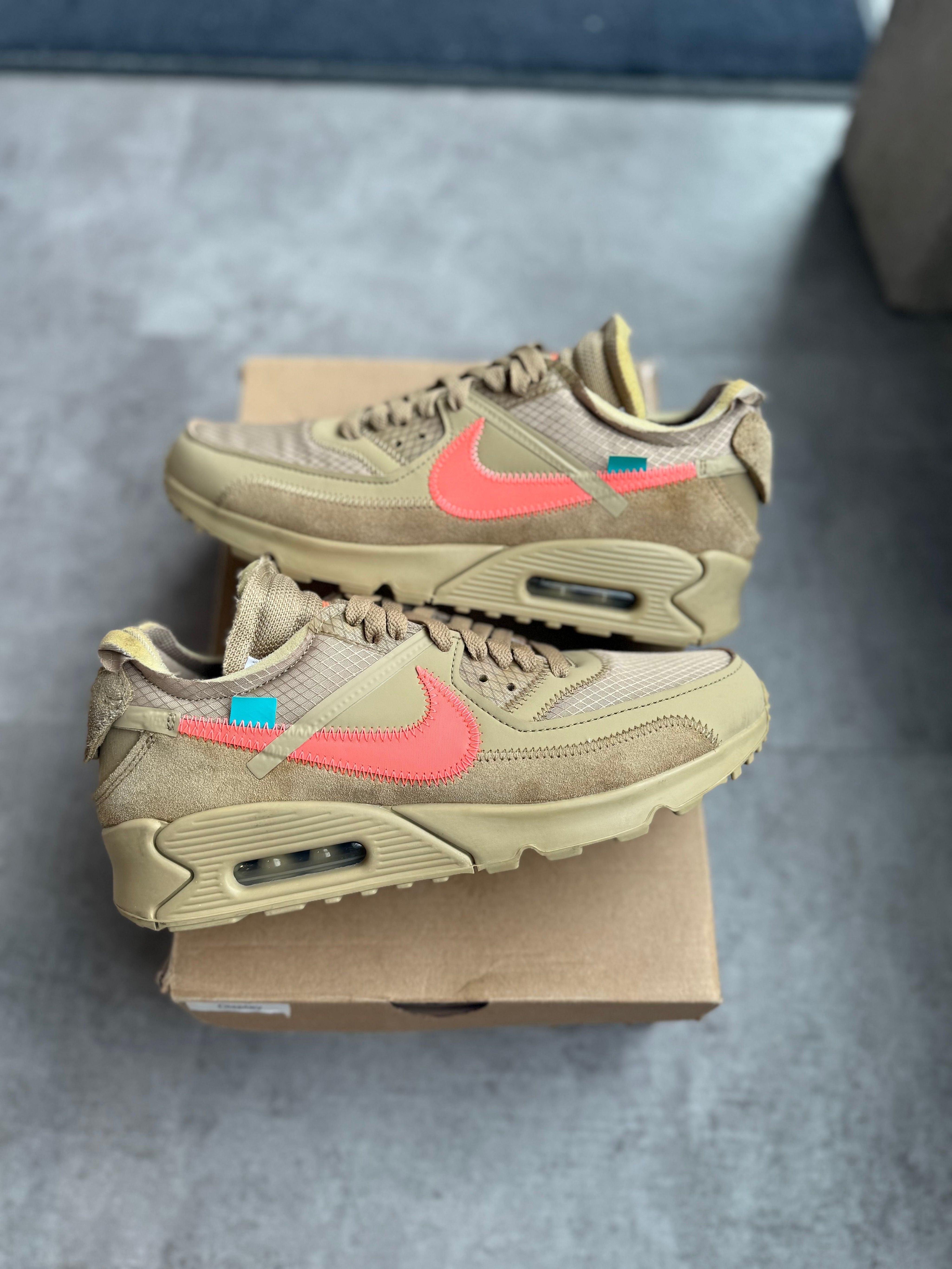 Nike Air Max 90 Off-White Desert Ore - Pre-Owned Size 7.5