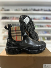 Burberry Coated Canvas Chelsea Boot - Pre-Owned Size 7