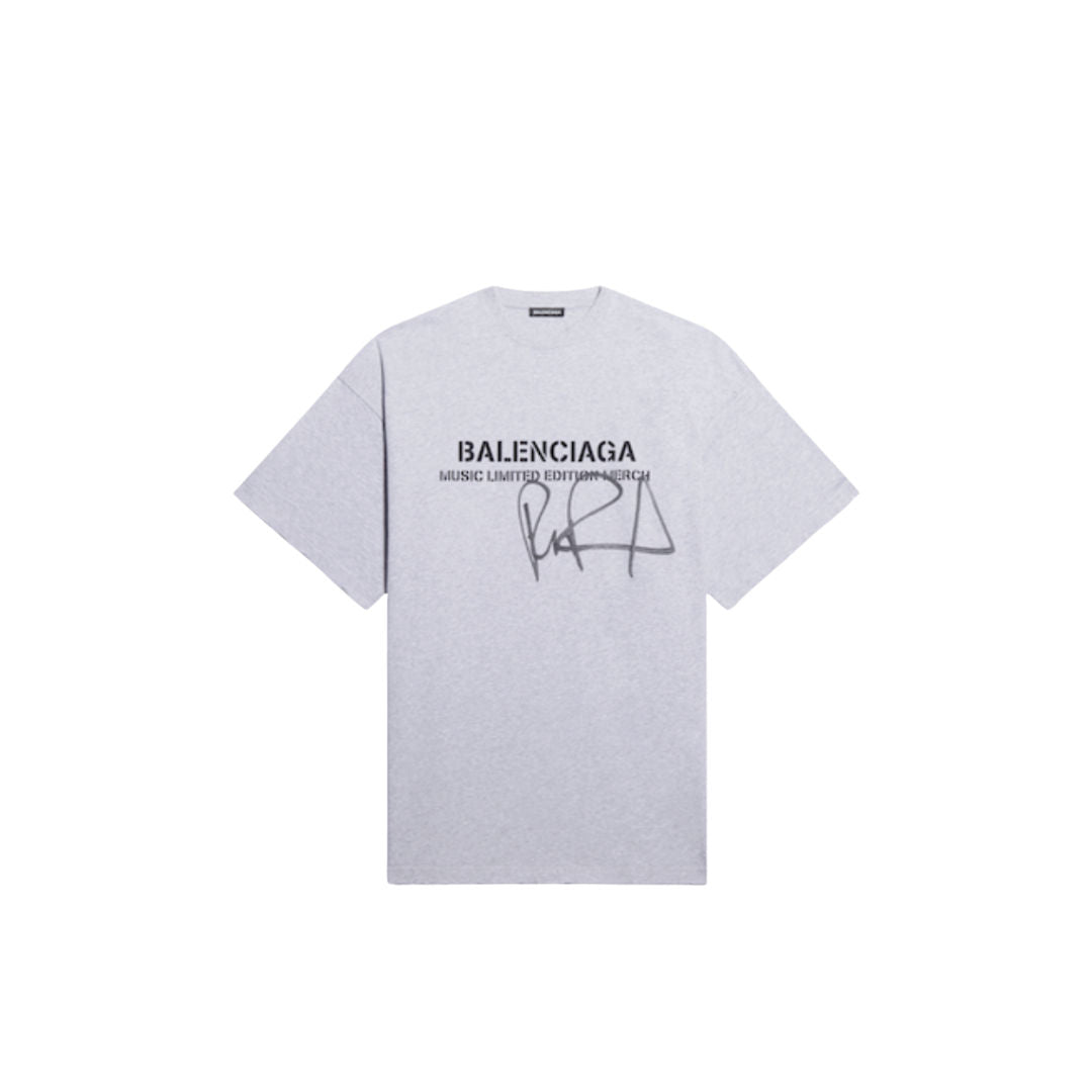 Balenciaga Rupaul Oversized T-Shirt Heather Grey