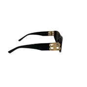 Balenciaga BB0096S Dynasty Rectangle Sunglasses Black - Lightly Pre-Owned OS