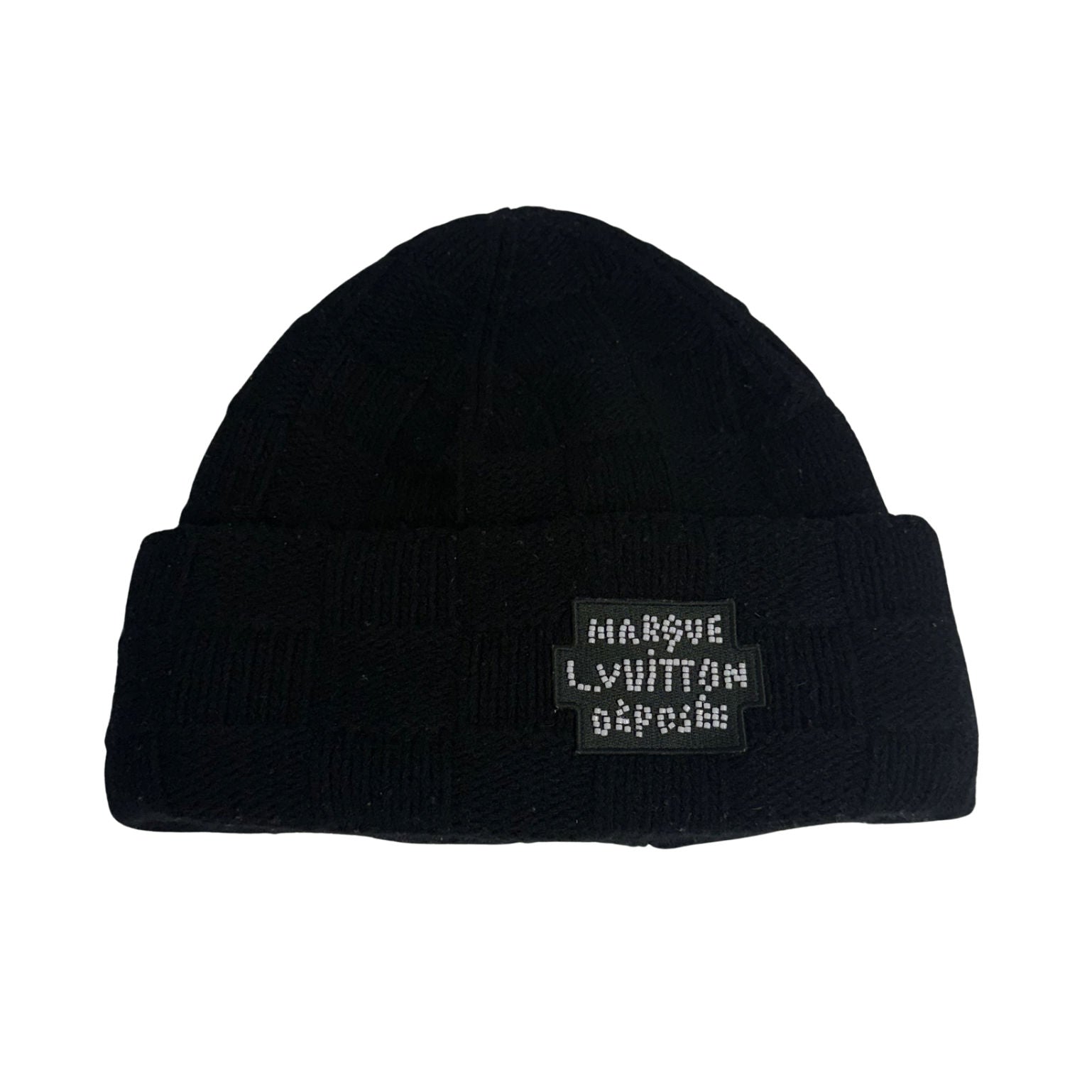 Louis Vuitton Damier Pearls Beanie Black - Lightly Used