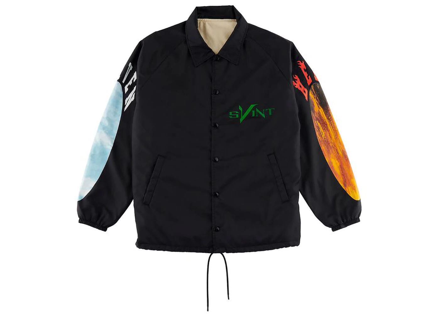 Saint Mxxxxxx x VLONE Skull Coach Jacket Black