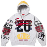 Supreme Warriors Applique Zip Up Hooded Sweatshirt Ash Grey