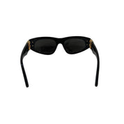 Balenciaga BB0096S Dynasty Rectangle Sunglasses Black - Lightly Pre-Owned OS