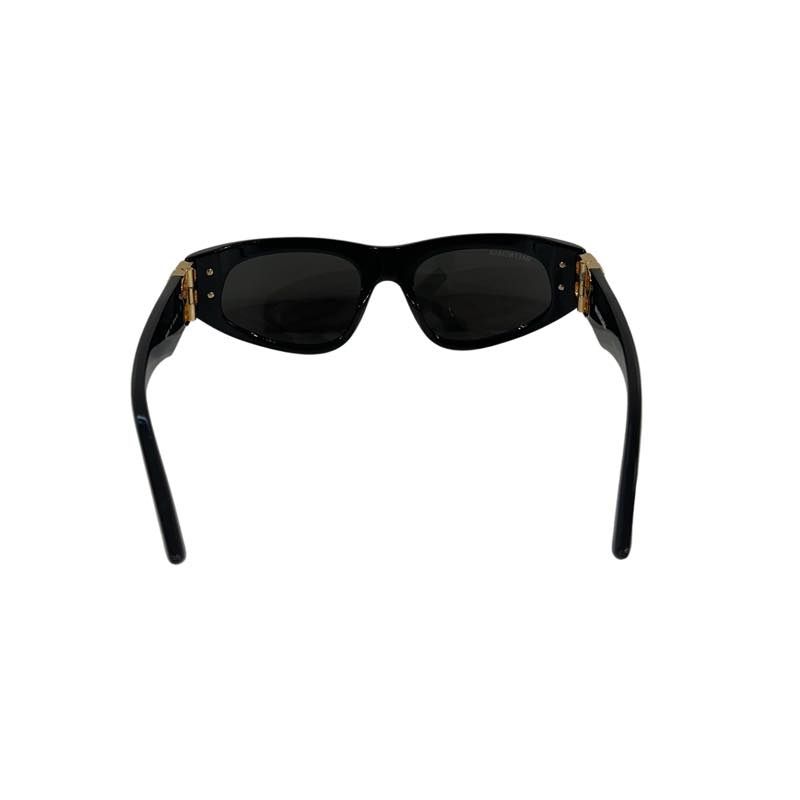 Balenciaga BB0096S Dynasty Rectangle Sunglasses Black - Lightly Pre-Owned OS