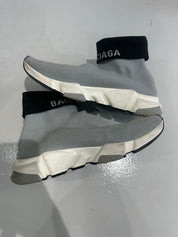Balenciaga Speed Trainer Knit Grey Black - Pre-Owned Size 10 (No original box)